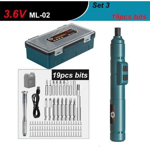 Mini Tournevis électrique Rechargeable 3.6V